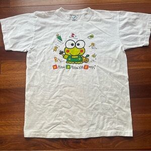 Vintage 90s Sanrio Keroppi T-Shirt Large Single Stitch